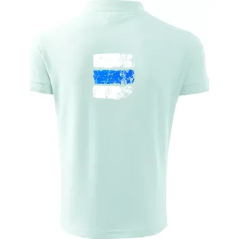 Pánská košile Turistická značka - modrá - Polokošile pánská Pique Polo 203 - XL ( Frost )