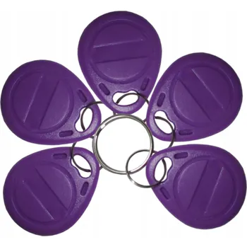 Přívěsek Na Klíče 50 kusů programovatelný 125kHz fialový