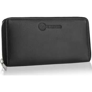 Peněženka Betlewski dámská peněženka z pravé kůže černá