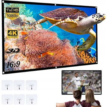 Projekční technika PŘENOSNÉ SKLÁDACÍ PLÁTNO PRO PROJEKTOR 84 PALCŮ ANTILIGHT 16:9