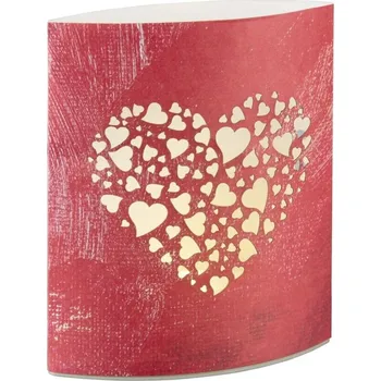 Lucerna hama Papírové LED svítidlo červené srdce