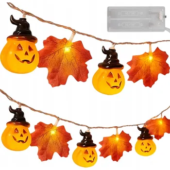 LED světelný řetěz Girlanda Halloween 3m teplá bílá 2 režimy dýně