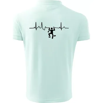 Pánská košile EKG lezecká stěna - Polokošile pánská Pique Polo 203 - 3XL ( Frost )