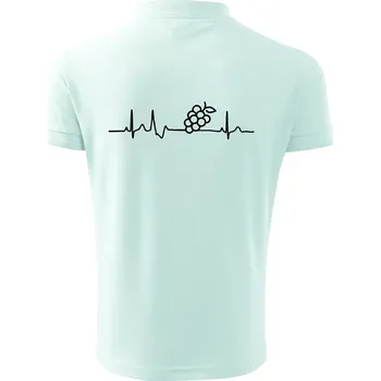 Pánská košile EKG hrozny - Polokošile pánská Pique Polo 203 - 3XL ( Frost )