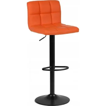Barová židle Barová Židle F.H. Angel odstíny oranžové 109 cm umělá kůže
