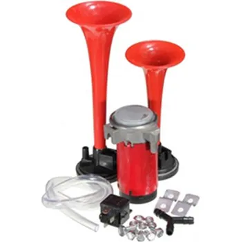 Houkačka 2-tónová fanfára 220mm, 24V s kompresorem