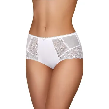 Kalhotky Vysoký pas dámské kalhotky s krajkou Modo, bílá L i384_31617687