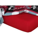 DADKA VRACOV Jersey prostěradlo vínové, Rozměr 180x200x20 dvoulůžko