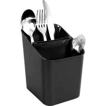 Odkapávač na nádobí Odkapávač a organizér na příbory černý