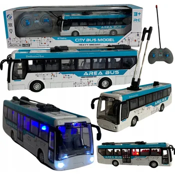 RC model auta TROLEJBUS NA DÁLKOVÉ OVLÁDÁNÍ MHD MĚSTSKÁ HROMADNÁ DOPRAVA SVĚTELNÉ EFEKTY
