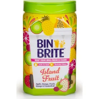 Osvěžovač vzduchu Bin Brite Prášek pro neutralizaci zápachu z koše Island Fruit 500g