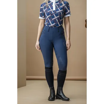 Jezdecké kalhoty Alessandro Albanese Rajtky jezdecké Fina AA, s gripem, zimní, dámské, core navy 40