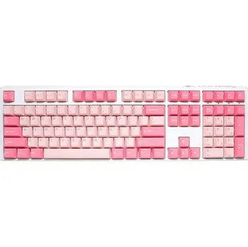 Klávesnice Ducky One 3 Gossamer Pink Herní USB klávesnice US English Pink, White NEPLATÍ