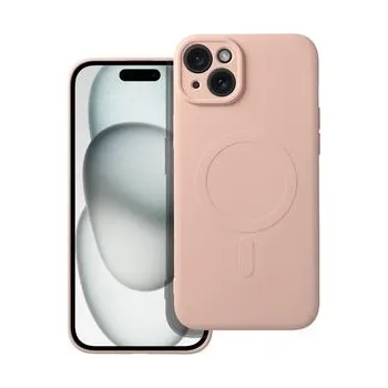 Pouzdro na mobilní telefon Kryt SILICONE MAG COVER kompatibilní s MagSafe pro IPHONE 15 Plus růžový - OEM + zdarma možnost vyzkoušet a vrátit zboží do 30 dní