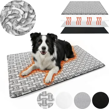 Pelíšek pro psa TEPLÁ VRSTVENÁ TERMÁLNÍ PODLOŽKA PELÍŠEK PRO PSA KOČKU 100x70 CM XL POLAR