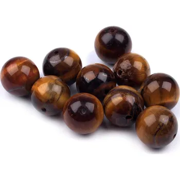 Korálek Tygří oko, minerální korálky Ø8 mm Varianta: tygří oko, Balení: 47 ks