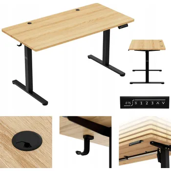 Obdélníkový psací stůl Markadler 140 x 70 x 118 cm dub