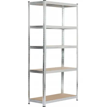 Dílenský regál Kovový skladový regál Humberg 180 x 90 x 40 cm, nosnost 175 kg na polici
