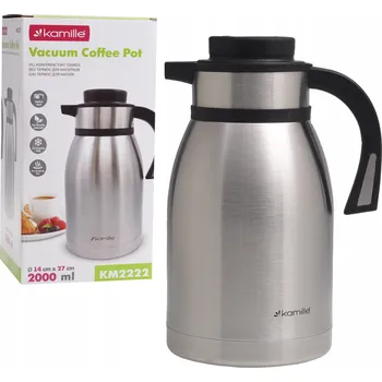 Termoska Termos na nápoje Kamille 2 l stříbrný