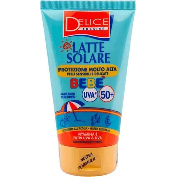 Přípravek na opalování DELICE Opalovací mléko v tubě JUNIOR UV 50