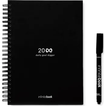 Zápisník STARTER KIT INFINITE PLANNER A5. Sada obsahuje nekonečný deník , čist