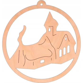 Vánoční dekorace Vánoční Koule krajková, Vánoční Baňky ve tvaru betlému 10 cm 1 ks