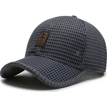 Kšiltovka Síťová lehká kšiltovka s kšiltem Ediko Tmavě šedá