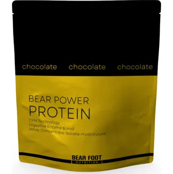 Protein Bear Foot Nutrition Bear Foot Bear Power Protein 1000g, syrovátkový koncentrát CFM, izolát a hydrolyzát Varianta: Vaječný likér