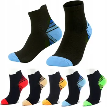 Dámské ponožky 5 párů barevných bavlněných ponožek ke kotníkům, pohodlné a odolné