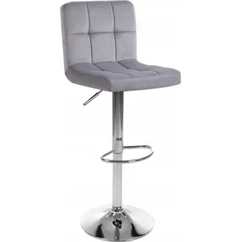 Barová židle Barová Židle F.H. Angel odstíny šedé 109 cm látka