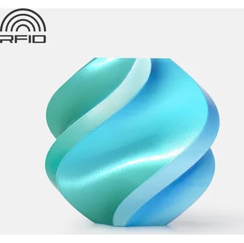 3D tisk Filament Bambu Lab PLA Silk Blue Hawaii, modro-zelený, 1,75 mm, 1 kg