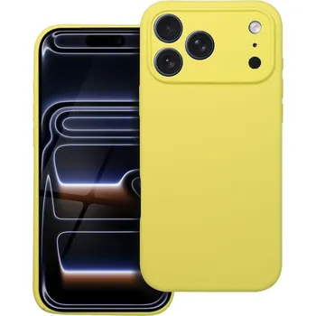 Náhradní díl pro mobilní telefon Kryt pouzdra Silicone 2mm iPhone 17 Pro Max Lemon