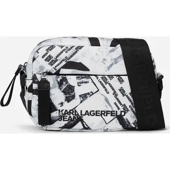 Kabelka CROSSBODY KARL LAGERFELD JEANS KLJ ESSENTIAL NYLON CB AOP URBAN TEXTURE AOP