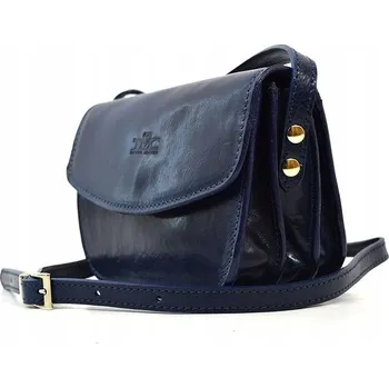 Kabelka Vera Pelle kabelka kožená kabelka přes rameno z pravé kůže, modrá