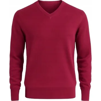 Pánský svetr Pánský svetr z kašmíru a merino vlny, kašmírový merino XL, výstřih do V, model 235