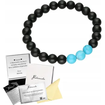 Náramek Pánský náramek z přírodních kamenů Onyx Marble Den chlapců Dárek