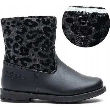 Dámská obuv Kotníkové Boty boty ZATEPLENÉ kožíšek POHODLNÉ měkké ZIP roztomilé Wojtyłko 32
