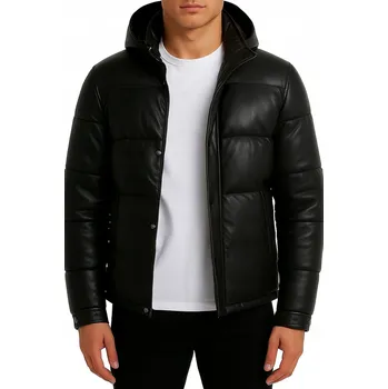 Moto bunda J STYLE pánská prošívaná bunda s kapucí 11Z8185 velikost L
