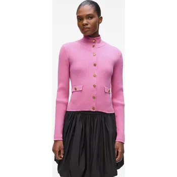 Dámský svetr KARDIGAN KARL LAGERFELD KNIT CARDIGAN OPERA MAUVE