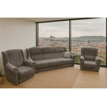 Sedací souprava Sedací souprava AMANDA 3+1+1 šedá