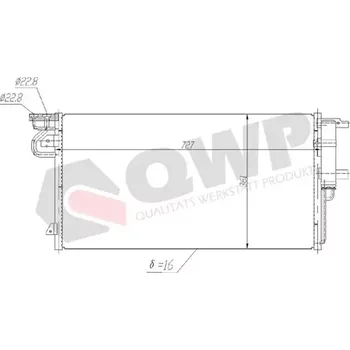 Výparník klimatizace QWP Kondenzátor klimatizace QWP WAC426
