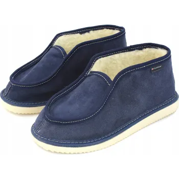 Dámská obuv Dámské horské bačkory, teplé Pantofle z kůže, velikosti 36-45 PanSzew