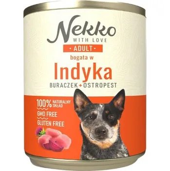 Krmivo pro psa NEKKO Adult Krůta Červená Řepa Ostropestřec Vlhké Krmivo Pro Psa 800g