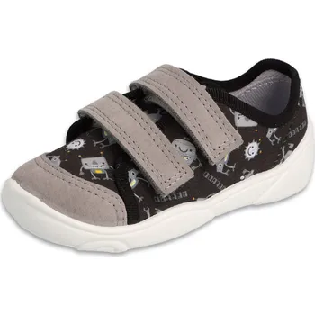 Dívčí obuv Dětské chlapecké tenisky 907p Befado, černé, plátěnky roboti Velikost: 26