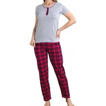 Dámské pyžamo Christina Secret dámské pyžamo bavlna šedé, velikost M