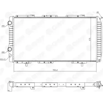 Chladič motoru QWP Chladič vody QWP WRA110