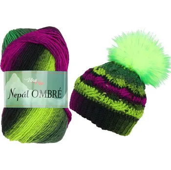 Příze Vlna Hep Nepál Ombré 7422