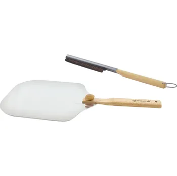 Příprava pizzy Pizza Craft Sada pizza lopaty a kartáče na pizza kámen