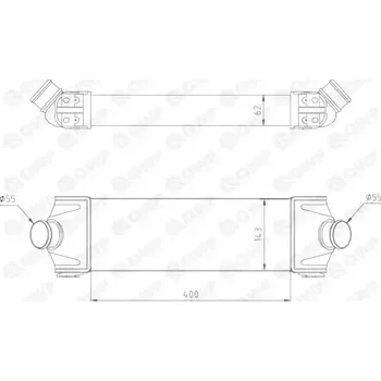 Chladič motoru QWP Chladič vzduchu intercooler QWP WIC115