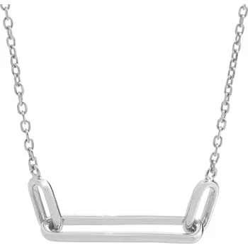 Módní doplněk JSB bijoux s.r.o. Stříbrný náhrdelník tři ovály bez krystalů (Stříbro 925/1000)